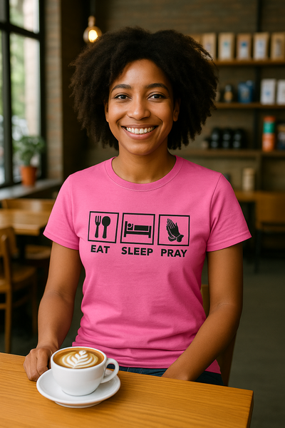 Women's T-Shirt Eat Sleep Pray