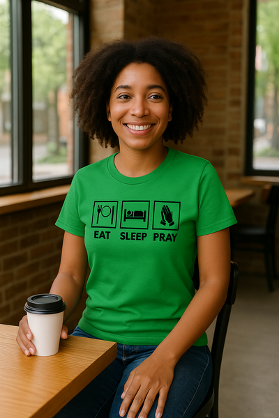 Women's T-Shirt Eat Sleep Pray