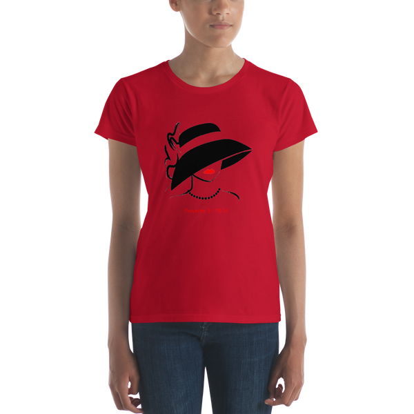 Women's T-Shirt Virtuous Woman Hat Proverbs 31:10-31