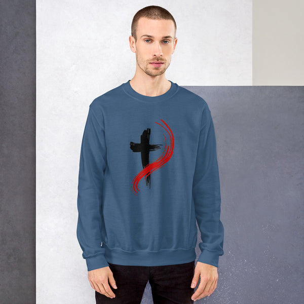 Men's Sweatshirt Red Cross