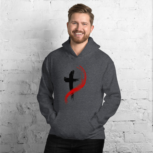 Men's Hoodie Red Cross