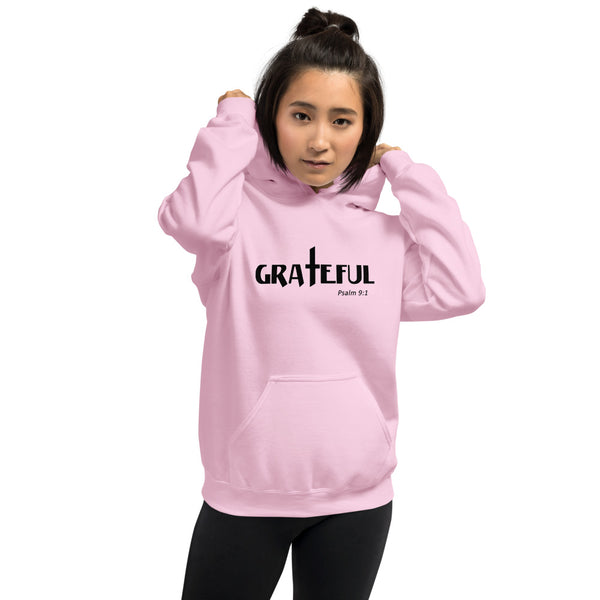 Women's Hoodie Grateful Psalm 9:1