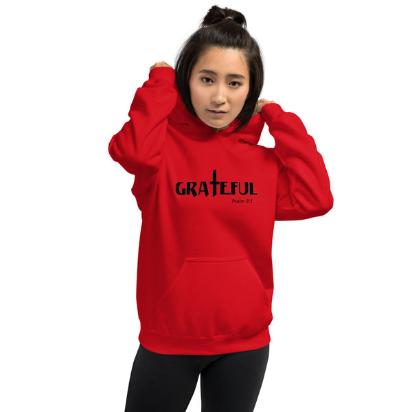 Women's Hoodie Grateful Psalm 9:1