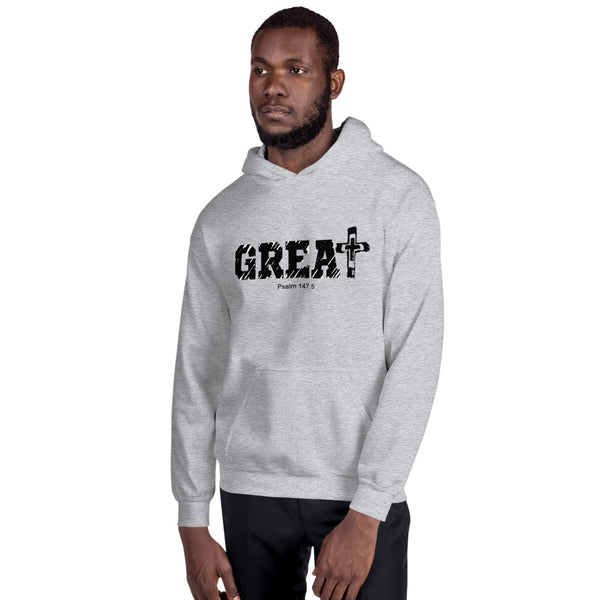 Men's Hoodie Great Psalm 147:5