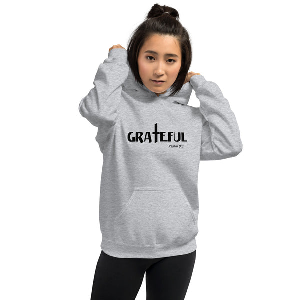 Women's Hoodie Grateful Psalm 9:1