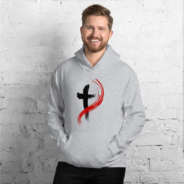 Men's Hoodie Red Cross