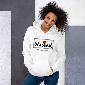 Women's Hoodie Blessed Heart Matthew 5:3-12