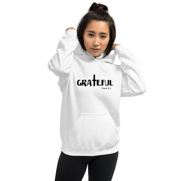 Women's Hoodie Grateful Psalm 9:1