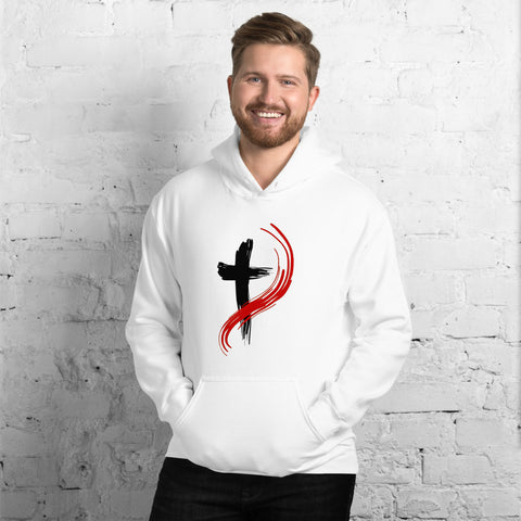 Men's Hoodie Red Cross