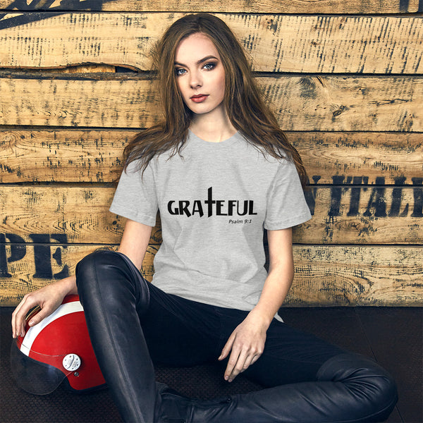 Women's T-Shirt Grateful Psalm 9:1