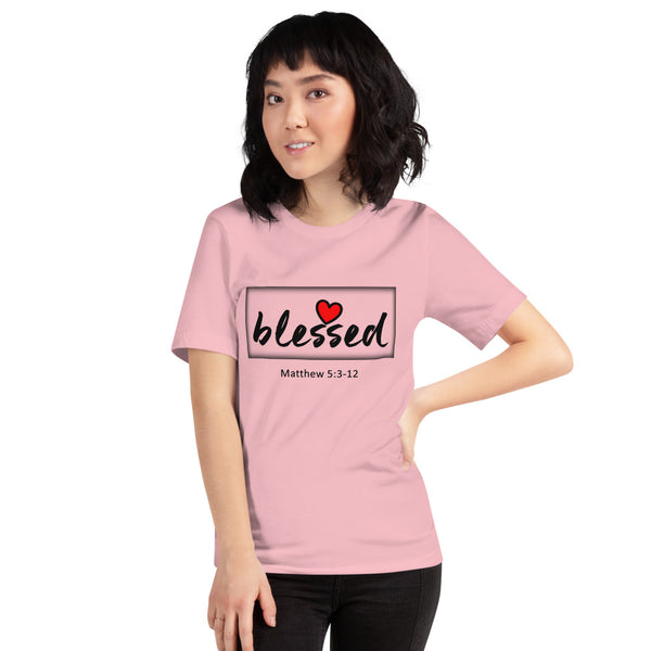 Women's T-Shirt Blessed Heart Matthew 5:3-12