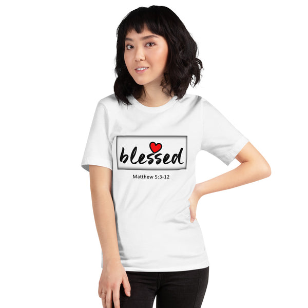 Women's T-Shirt Blessed Heart Matthew 5:3-12